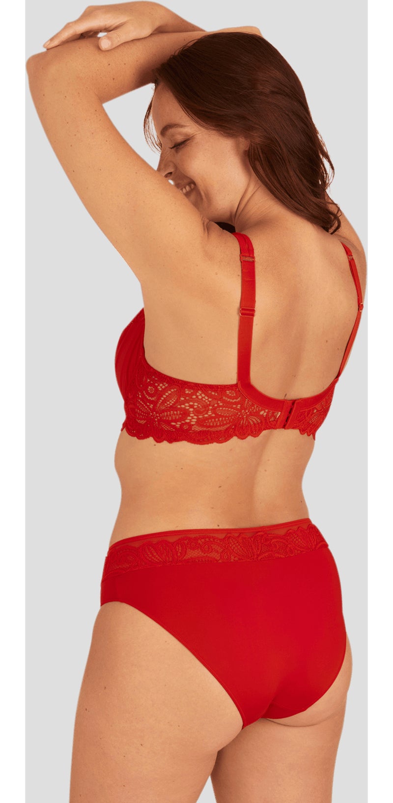 Soutien-gorge à armatures DENTELLE ENVOÛTANTE Rouge vermillon - Kiabi
