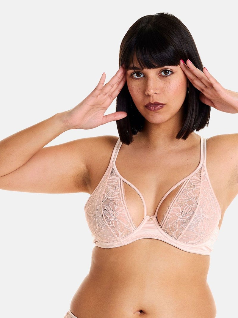 Soutien-gorge à armatures DIABOLIQUE - Pomm'Poire Rose - Kiabi