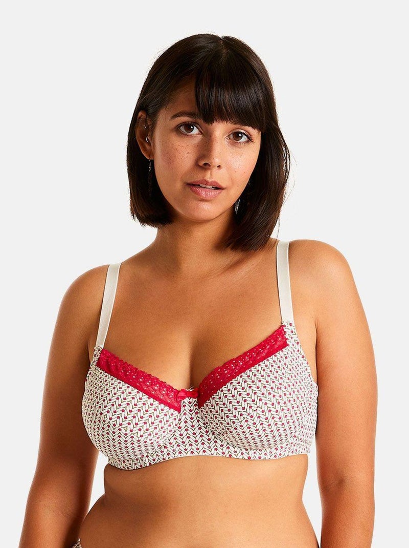 Soutien-gorge à armatures ECRIN - Pomm'Poire Rose - Kiabi