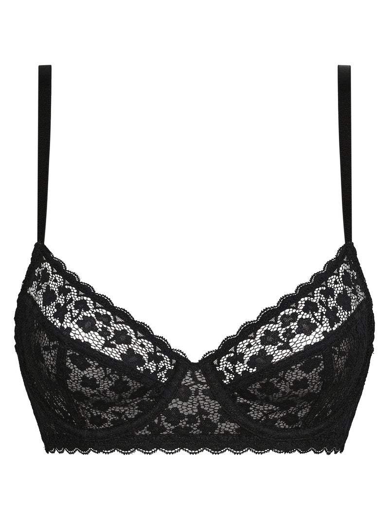 Soutien-Gorge à armatures en dentelle Daisy Lace Noir - Kiabi