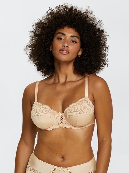 Soutien-gorge à armatures en microfibre 'Sans Complexe' - Kiabi