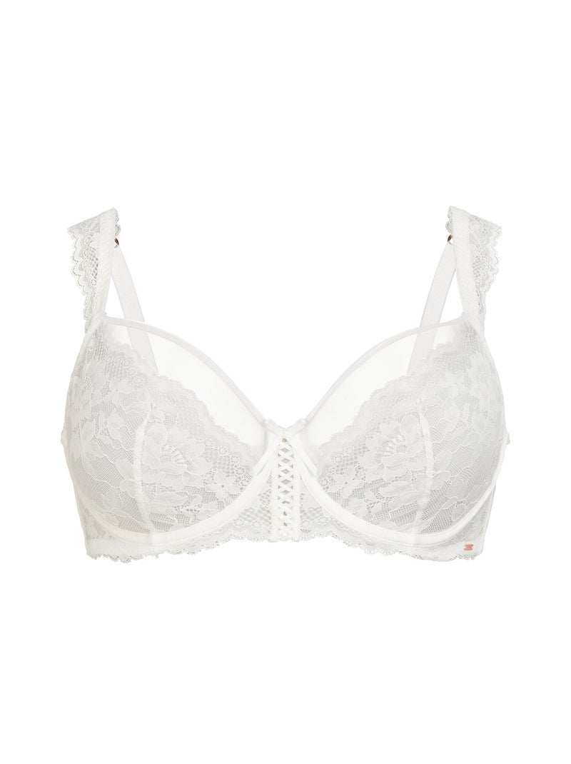 Soutien-gorge à armatures en satin lyra Dorina Ivoire - Kiabi