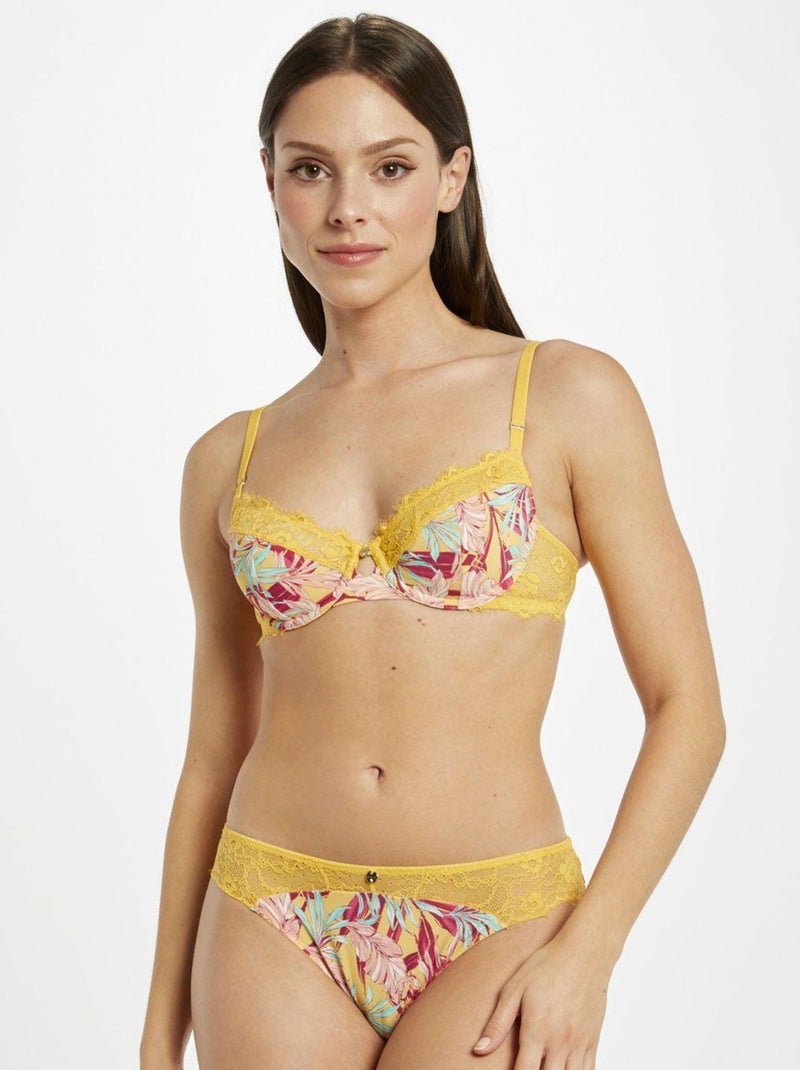 Soutien-gorge à armatures FANNY - Morgan Lingerie Jaune - Kiabi