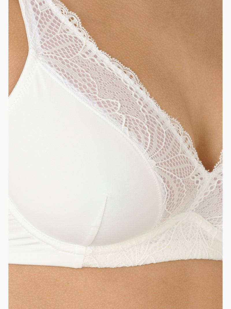 Soutien-gorge à armatures forme emboîtante, Eva by Damart - Damart Blanc - Kiabi