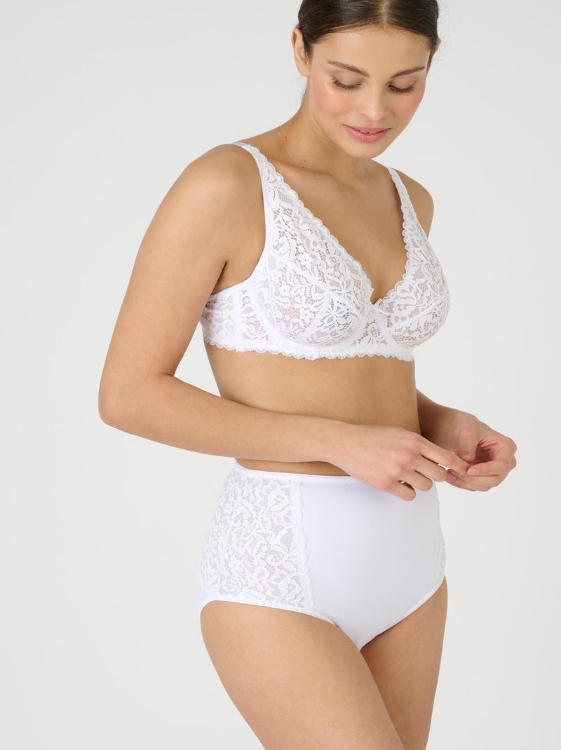 Soutien-gorge à armatures forme foulard, Diana by Damart - Damart Blanc - Kiabi