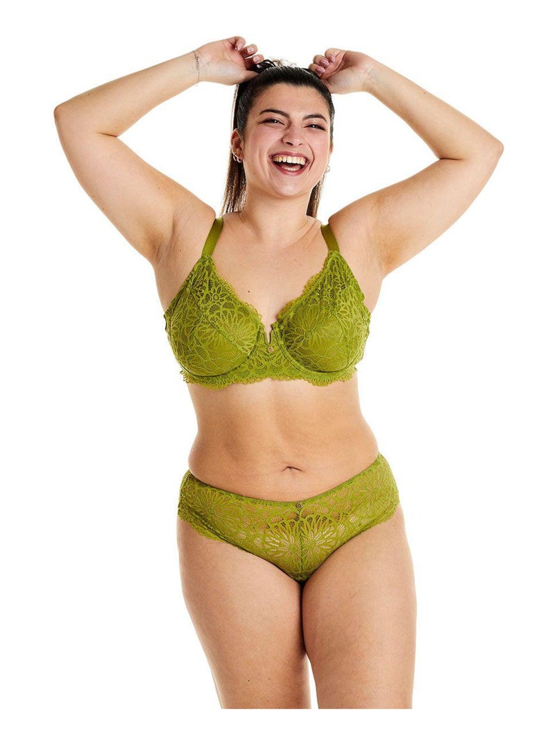 Soutien-gorge à armatures FOUGERE - Camille Cerf & Pomm'Poire Vert - Kiabi