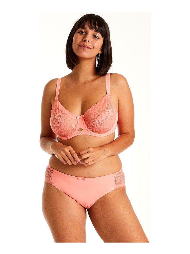 Soutien-gorge à armatures GAUFRETTE - Pomm'Poire Orange - Kiabi