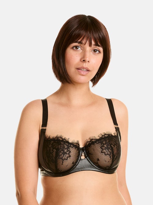 Soutien-gorge à armatures grand maintien CUIR - Pomm'Poire - Kiabi