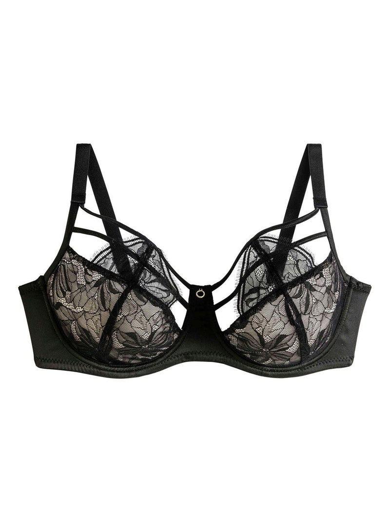 Soutien-gorge à armatures grand maintien DEDALE - Pomm'Poire Noir - Kiabi