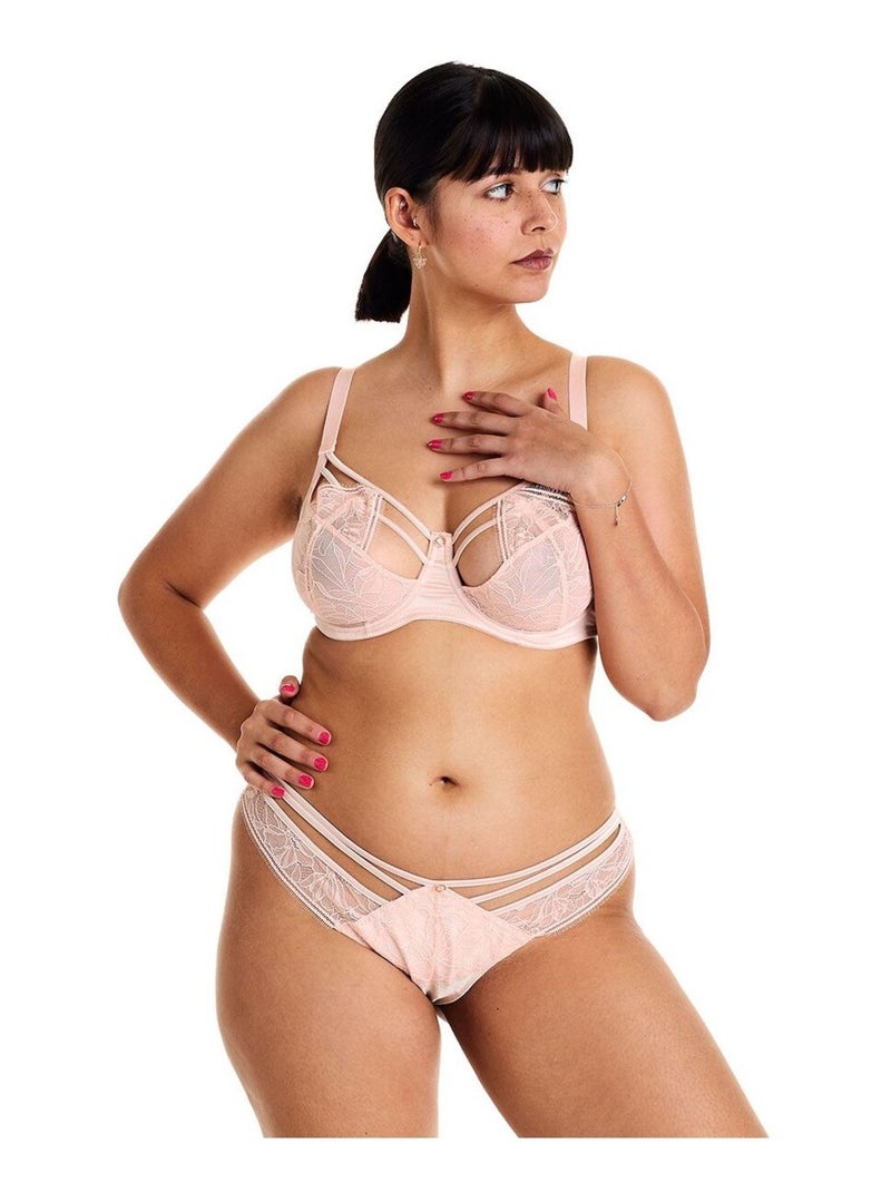 Soutien-gorge à armatures grand maintien DIABOLIQUE - Pomm'Poire Rose - Kiabi