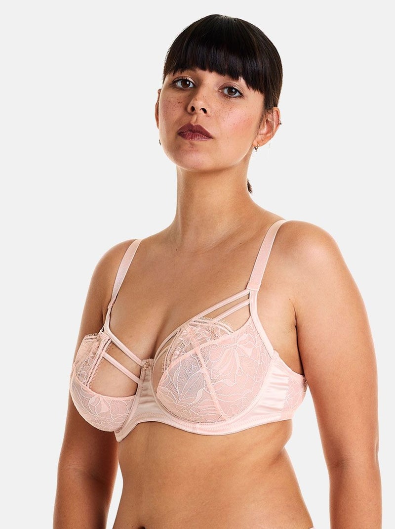 Soutien-gorge à armatures grand maintien DIABOLIQUE - Pomm'Poire Rose - Kiabi