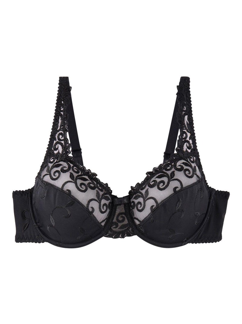 Soutien-gorge à armatures grand maintien DUCHESSE - Pomm'Poire Noir - Kiabi
