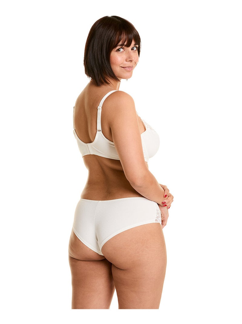 Soutien-gorge à armatures grand maintien EDITO - Pomm'Poire Blanc - Kiabi