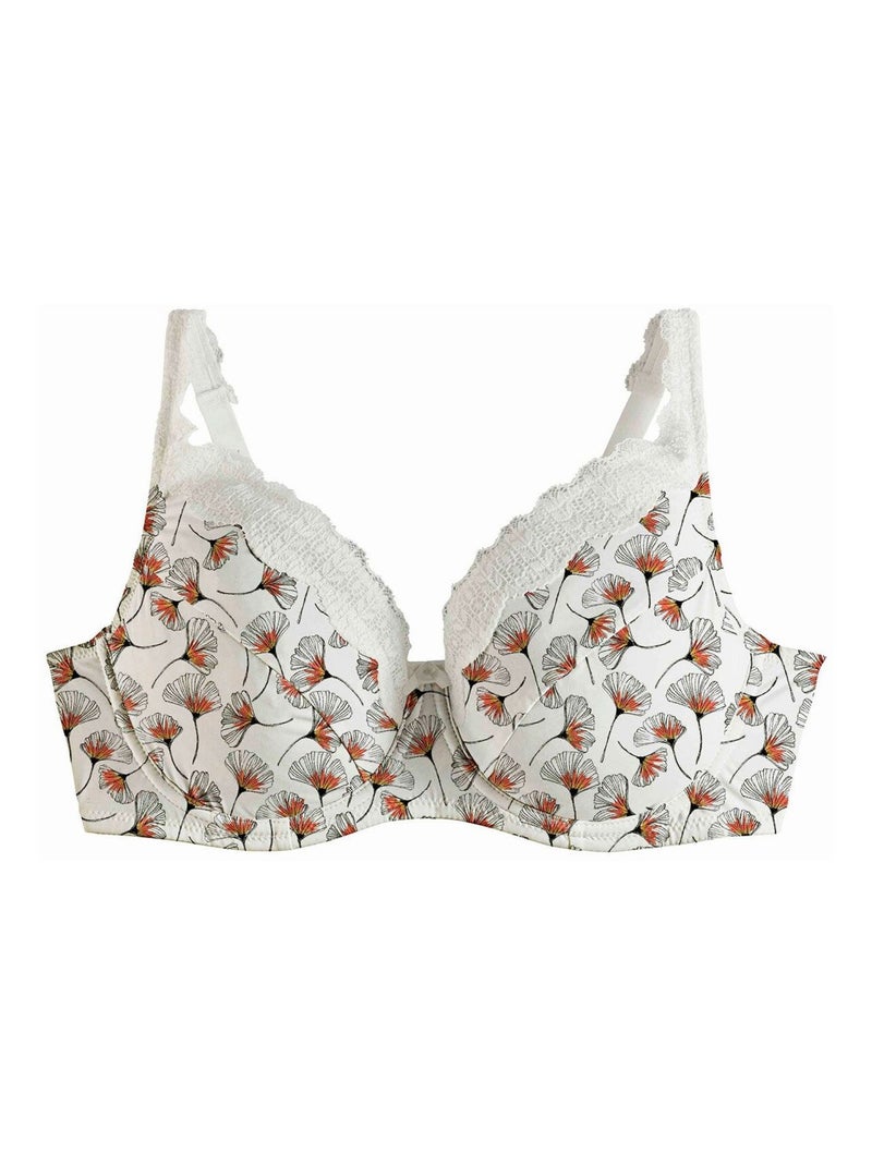 Soutien-gorge à armatures grand maintien EGLANTINE - Pomm'Poire Orange - Kiabi