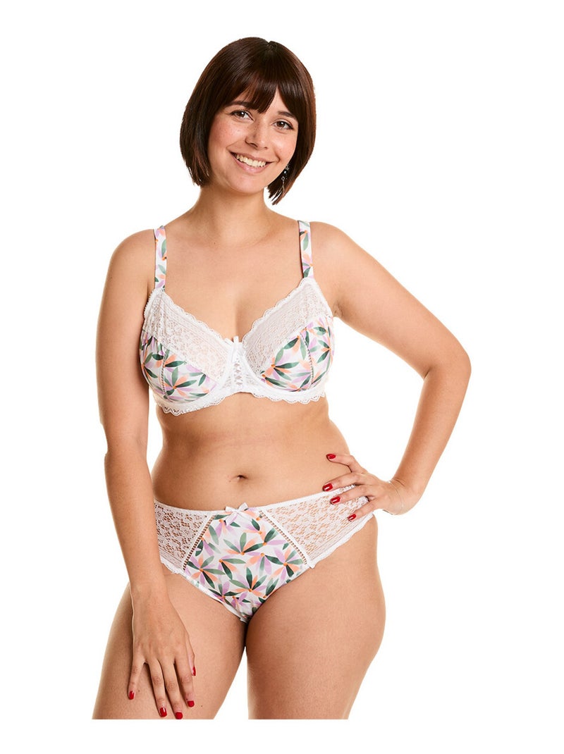 Soutien-gorge à armatures grand maintien ELLA - Pomm'Poire Multicolore - Kiabi