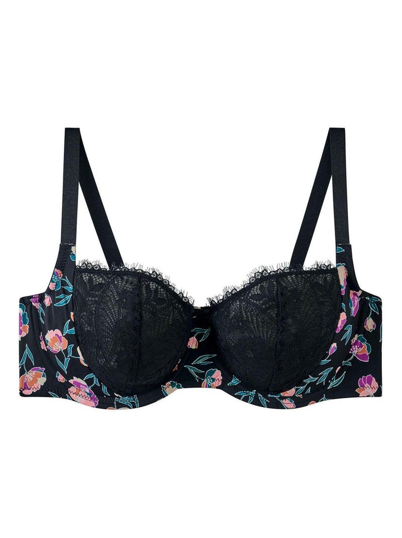 Soutien-gorge à armatures grand maintien IMPERIALE - Pomm'Poire Noir - Kiabi