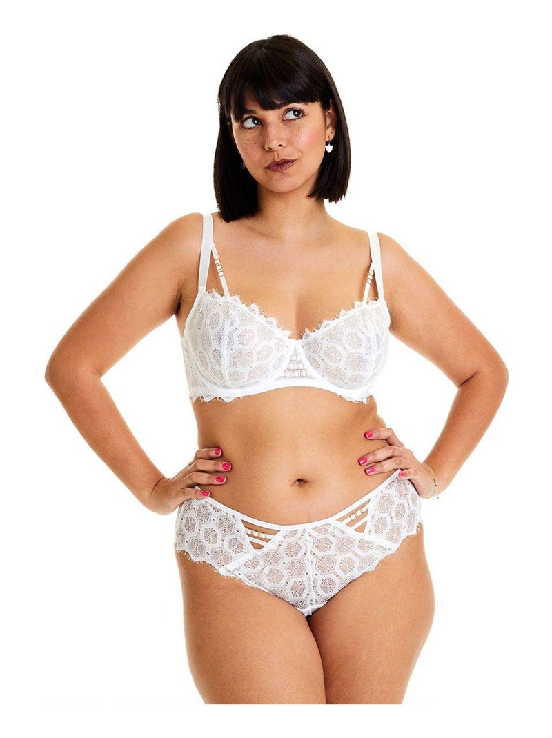 Soutien-gorge à armatures grand maintien IMPREVISIBLE - Pomm'Poire Blanc - Kiabi