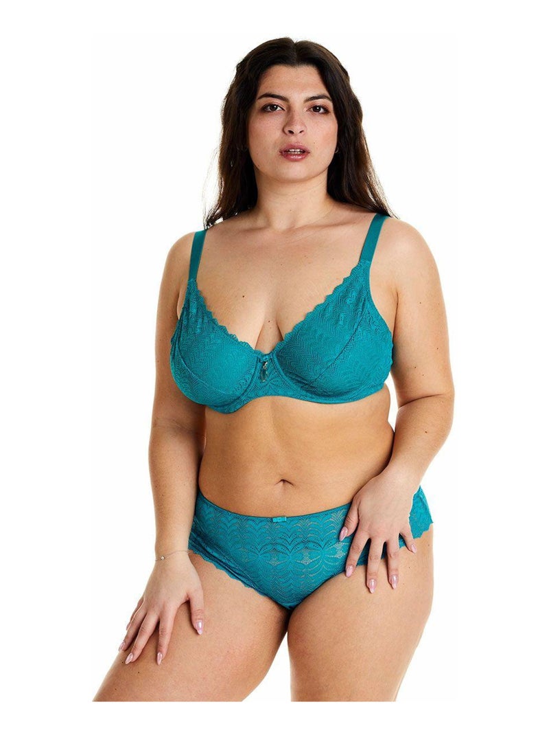 Soutien-gorge à armatures grand maintien INDEX - Pomm'Poire Bleu - Kiabi