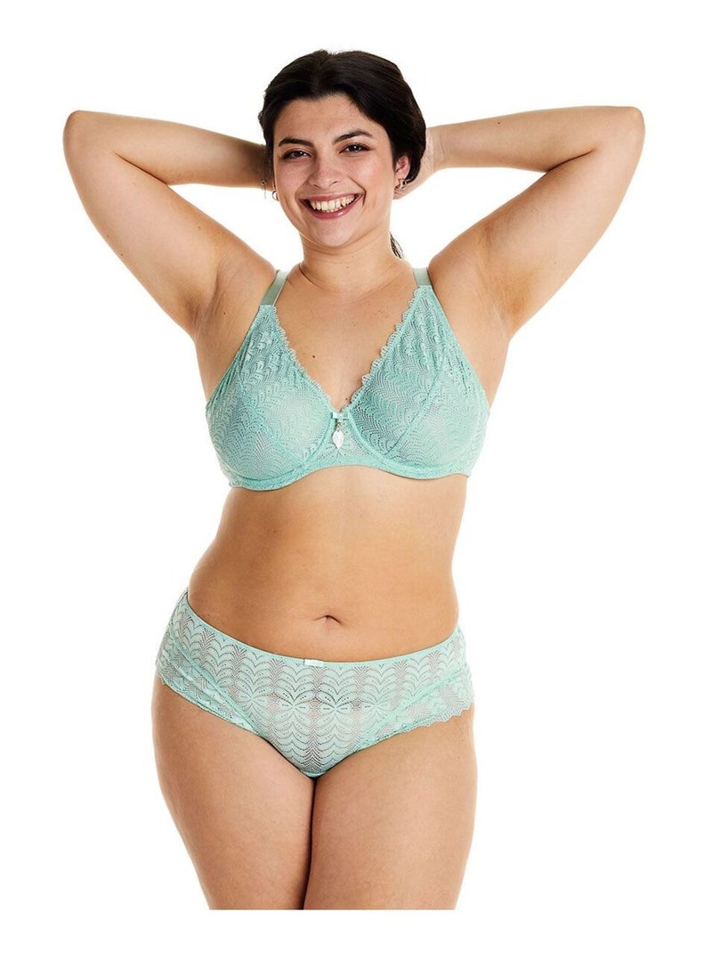 Soutien-gorge à armatures grand maintien INUIT - Pomm'Poire Vert - Kiabi