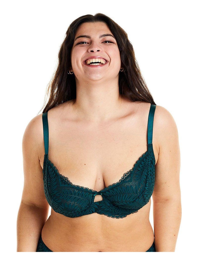 Soutien-gorge à armatures grand maintien IVRESSE - Pomm'Poire Vert - Kiabi