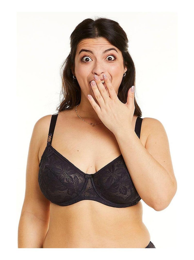 Soutien-gorge à armatures grand maintien PAIX - Pomm'Poire Gris - Kiabi