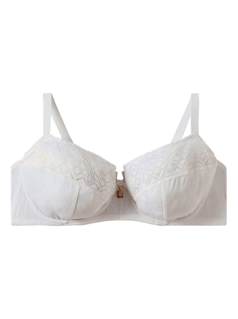 Soutien-gorge à armatures grand maintien PALANQUIN - Pomm'Poire Blanc - Kiabi