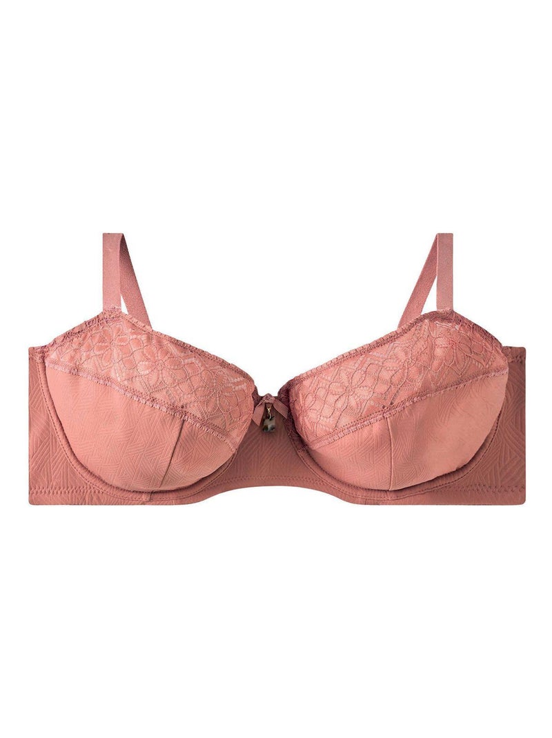 Soutien-gorge à armatures grand maintien PALANQUIN - Pomm'Poire Marron - Kiabi