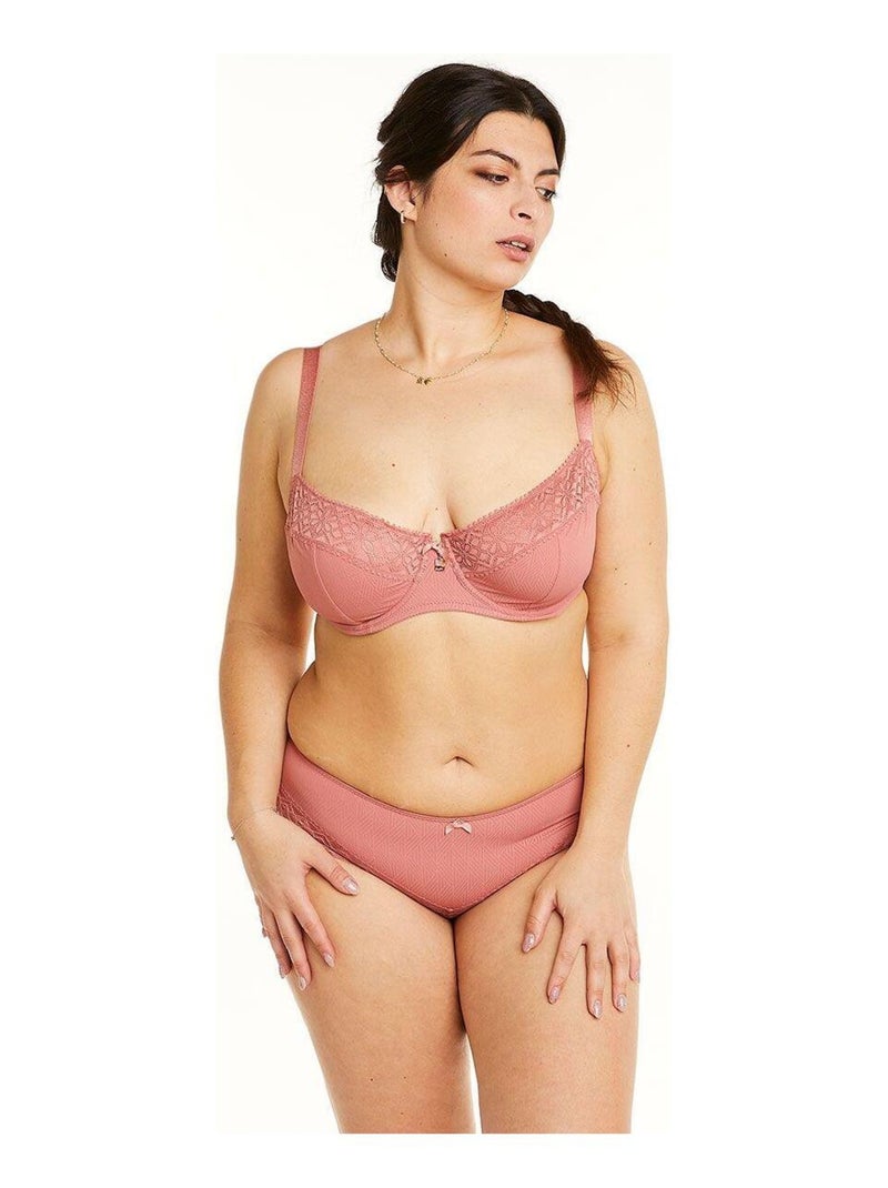 Soutien-gorge à armatures grand maintien PALANQUIN - Pomm'Poire Marron - Kiabi