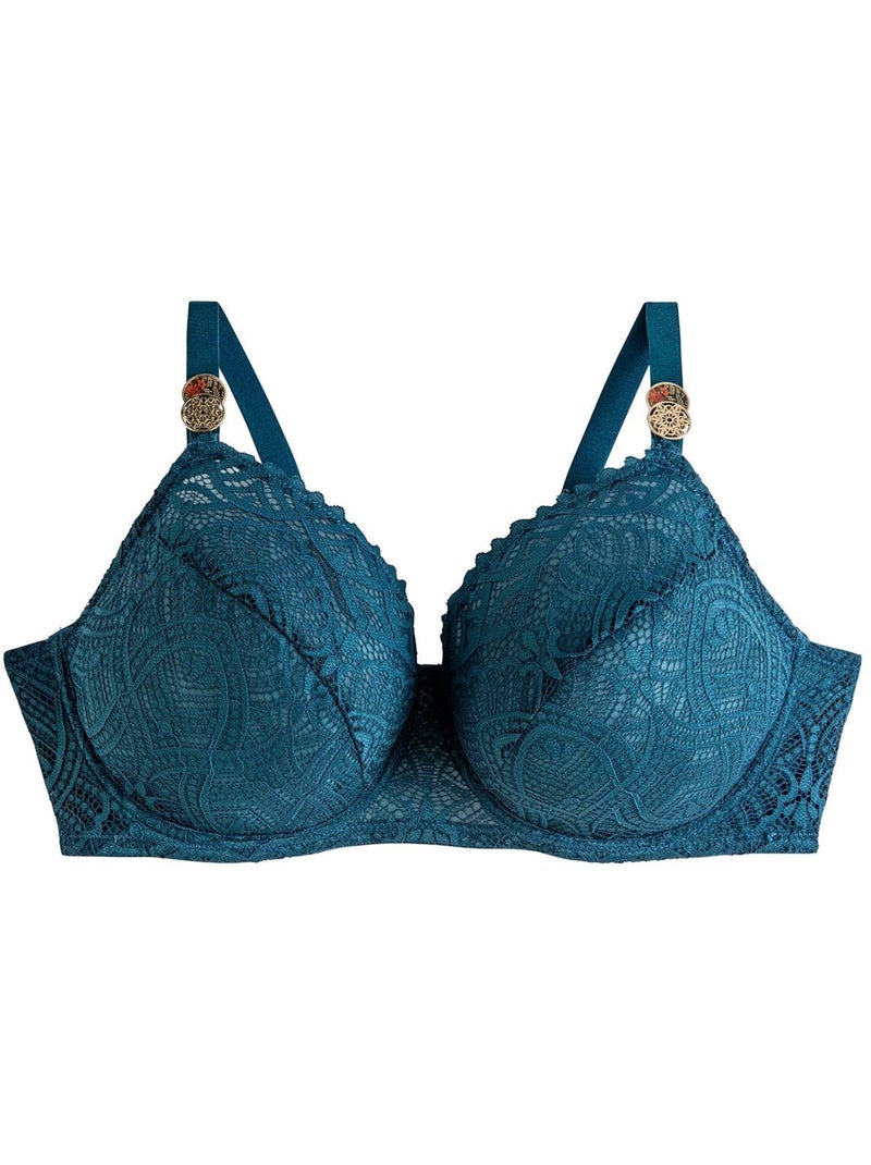 Soutien-gorge à armatures grand maintien PAPRIKA - Pomm'Poire Bleu - Kiabi