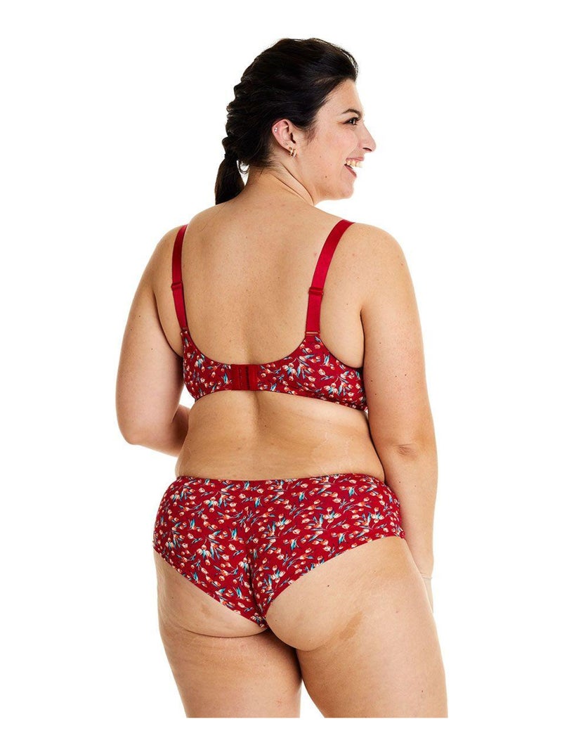 Soutien-gorge à armatures grand maintien PAPRIKA - Pomm'Poire Rouge - Kiabi