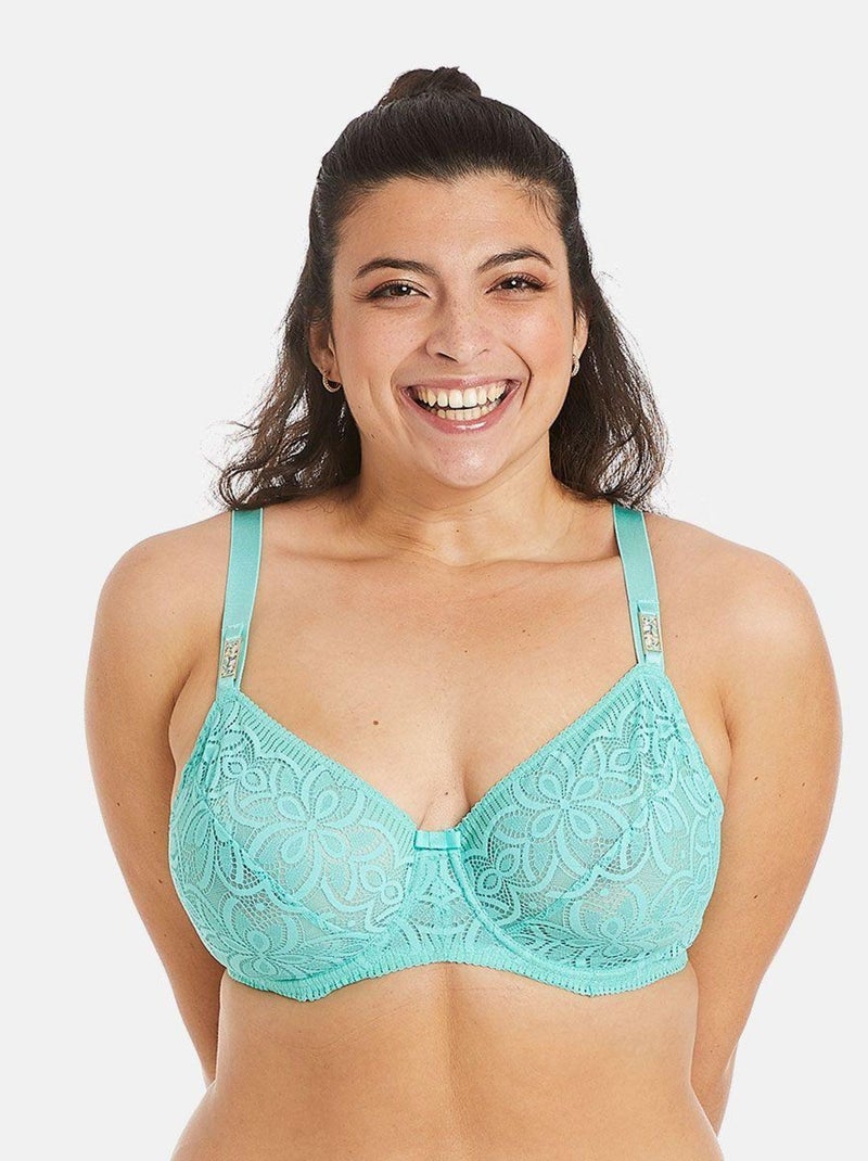 Soutien-gorge à armatures grand maintien ROULOTTE - Pomm'Poire Blanc - Kiabi