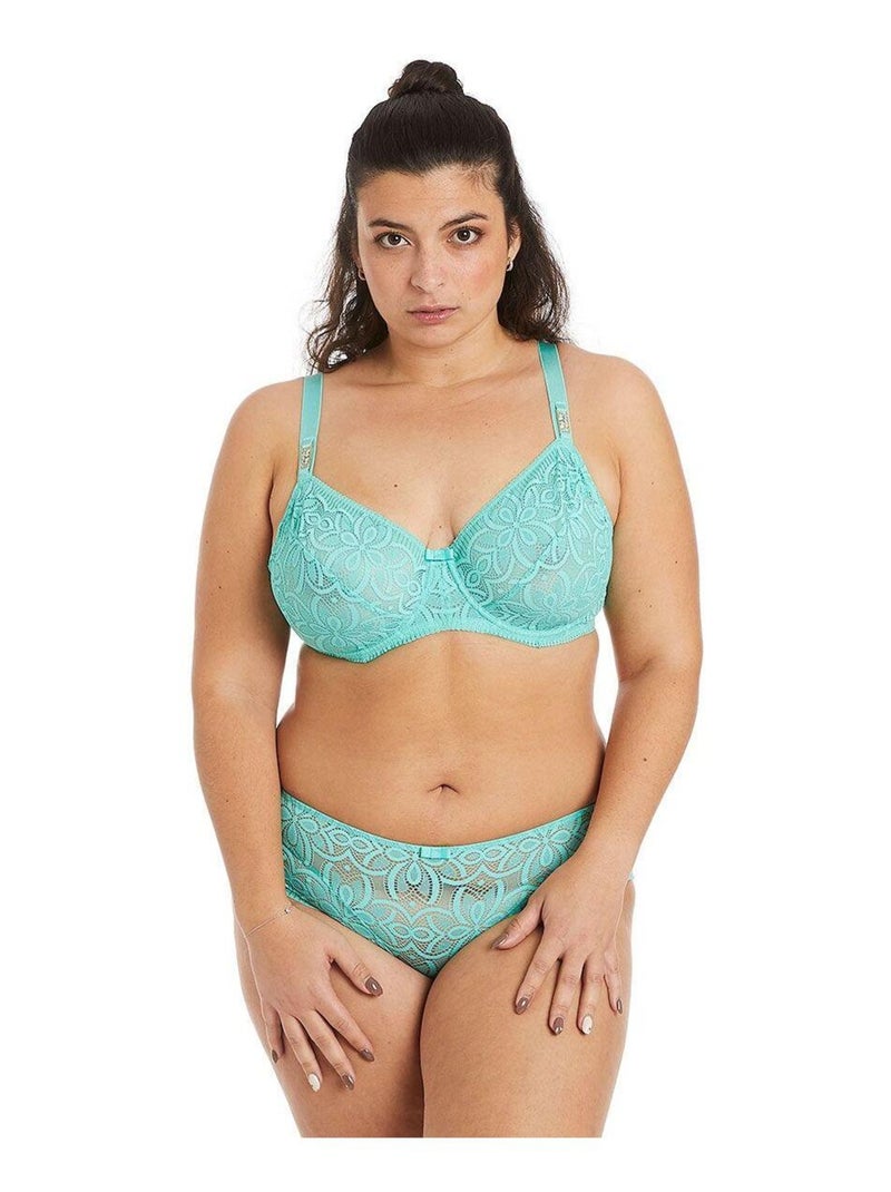 Soutien-gorge à armatures grand maintien ROULOTTE - Pomm'Poire Bleu - Kiabi