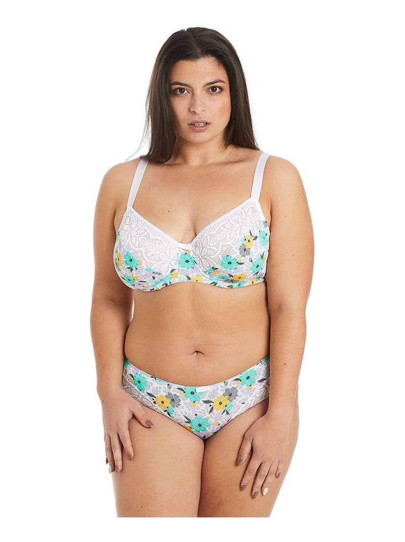Soutien-gorge à armatures grand maintien ROULOTTE - Pomm'Poire Multicolore - Kiabi