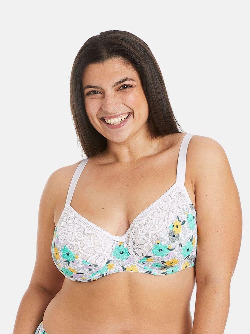 Soutien-gorge à armatures grand maintien ROULOTTE - Pomm'Poire Multicolore - Kiabi