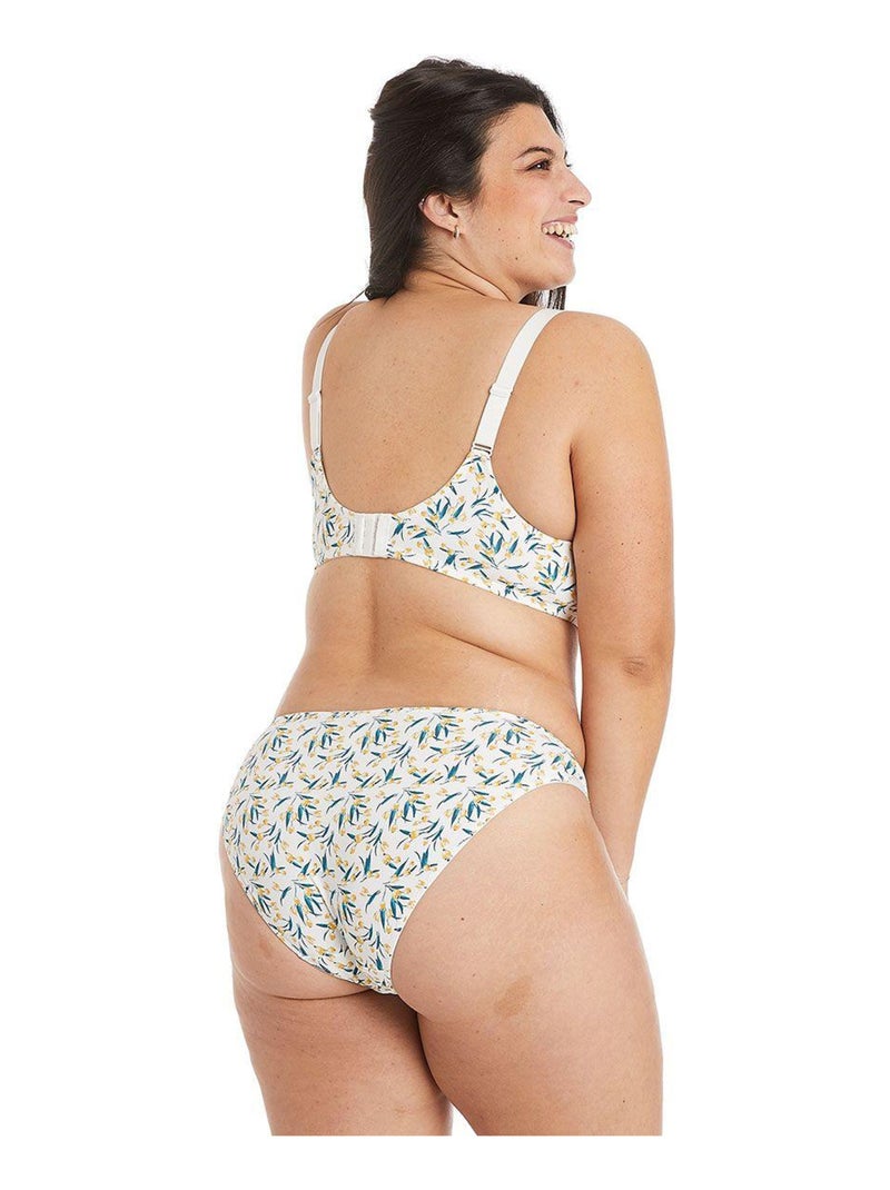 Soutien-gorge à armatures grand maintien RUCHE - Pomm'Poire Blanc - Kiabi