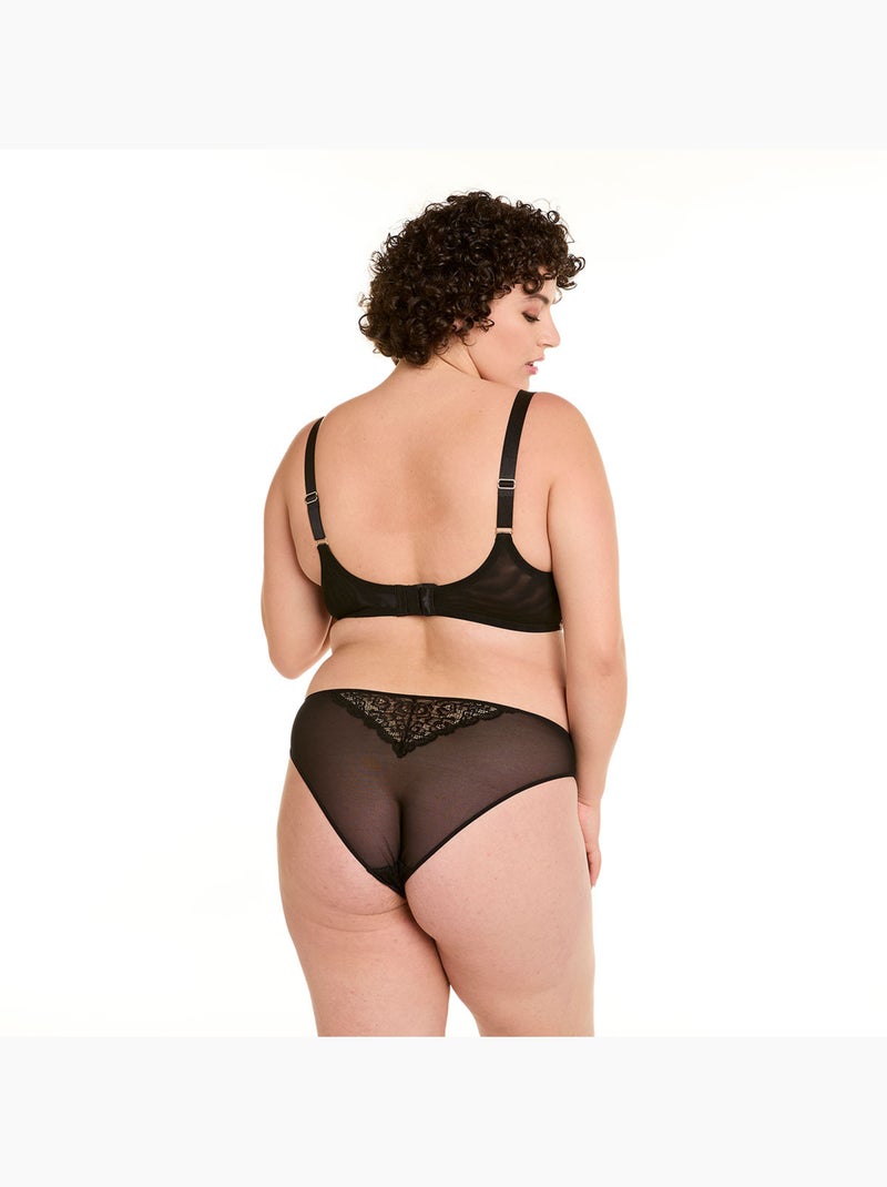 Soutien-gorge à armatures grand maintien SAMSARA - Pomm'Poire Noir - Kiabi