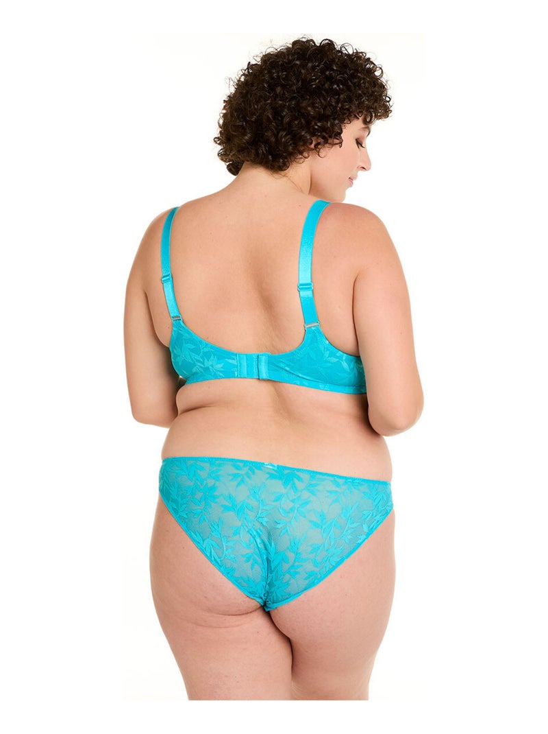 Soutien-gorge à armatures grand maintien SAVANE - Pomm'Poire Bleu - Kiabi