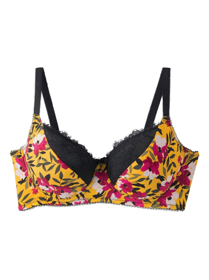Soutien-gorge à armatures grand maintien SHAKER - Pomm'Poire Jaune - Kiabi