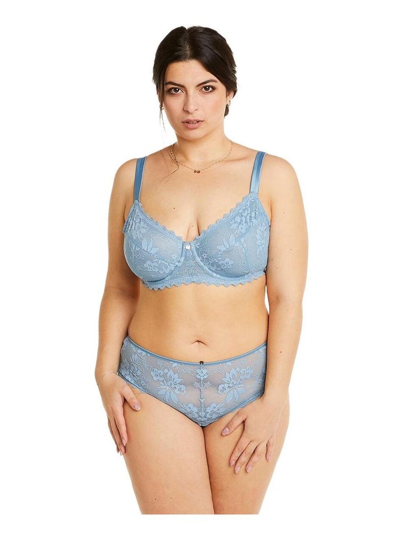 Soutien-gorge à armatures grand maintien SIWA - Camille Cerf & Pomm'Poire Bleu - Kiabi
