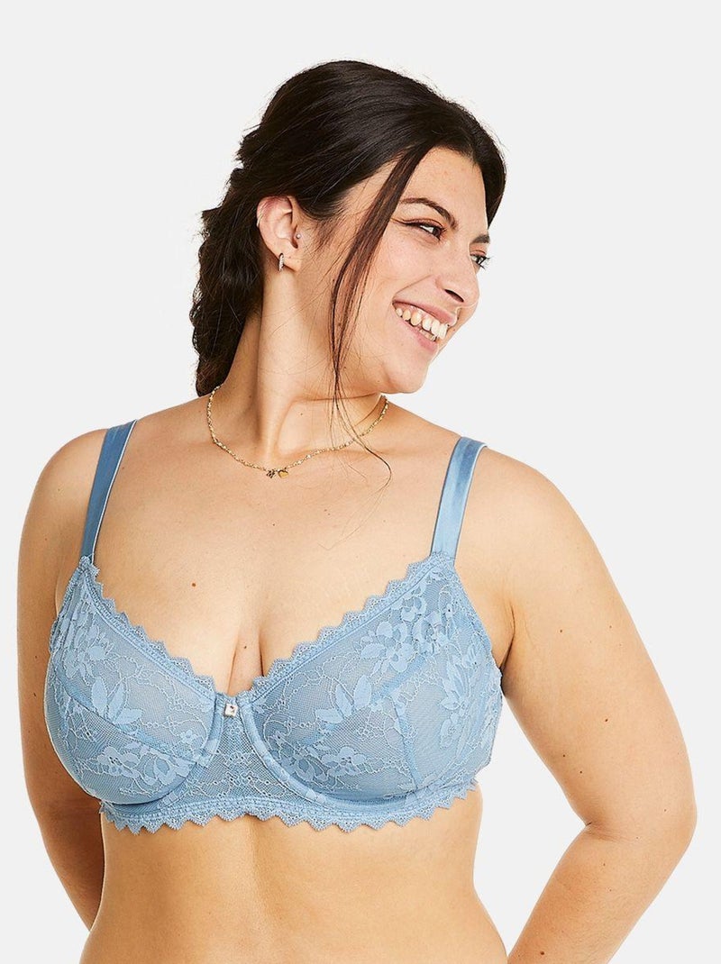 Soutien-gorge à armatures grand maintien SIWA - Camille Cerf & Pomm'Poire Bleu - Kiabi