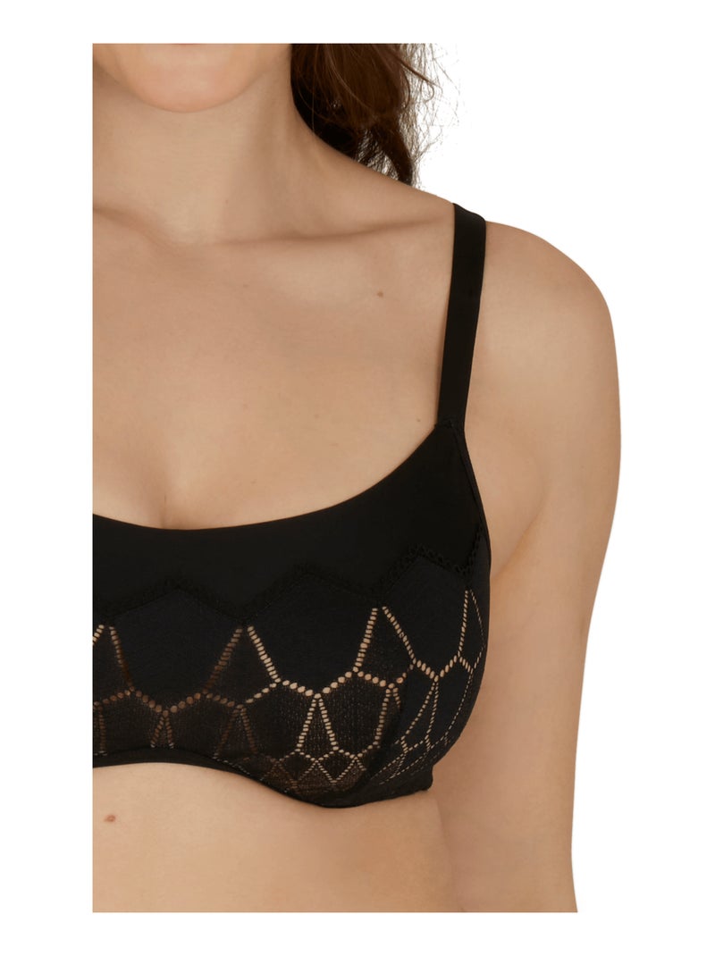 Soutien-gorge à armatures HARMONIE Noir - Kiabi