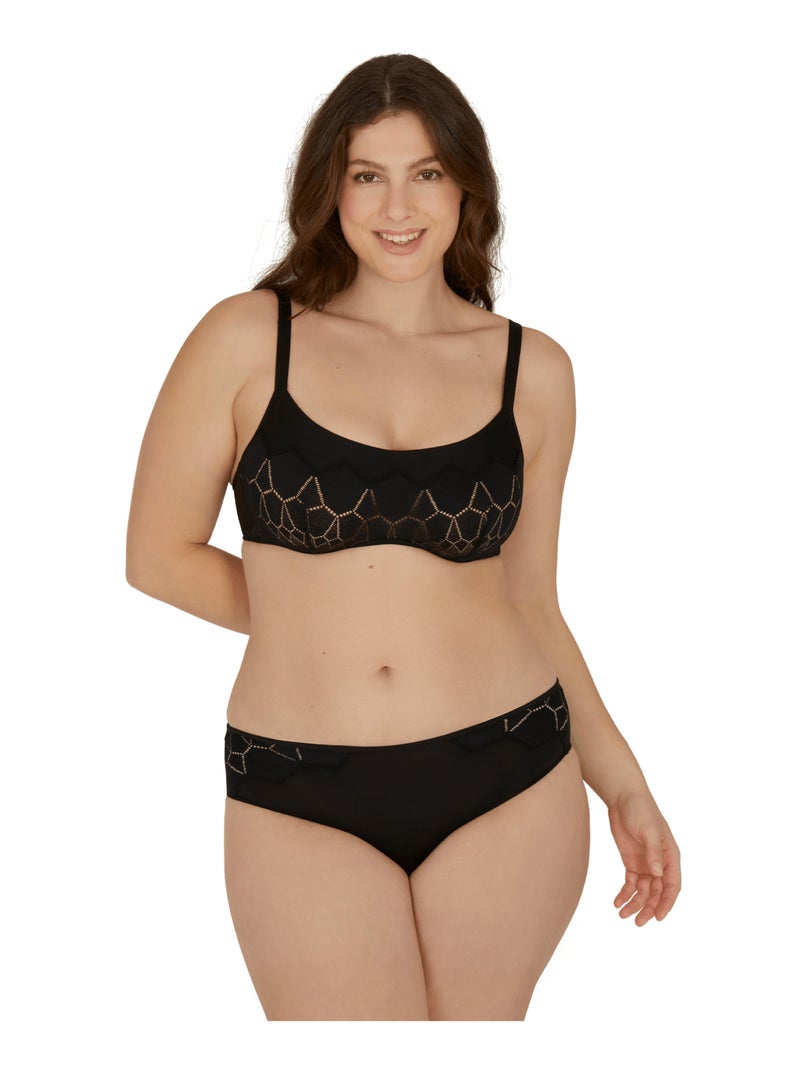 Soutien-gorge à armatures HARMONIE Noir - Kiabi