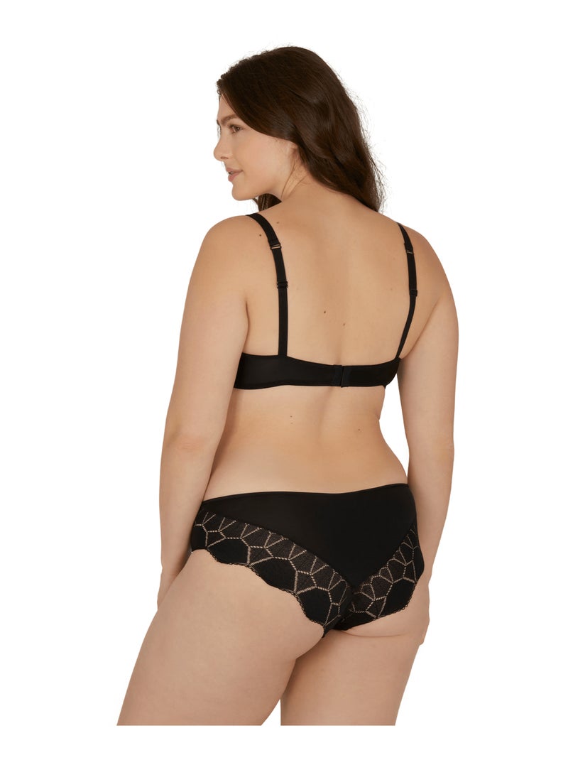 Soutien-gorge à armatures HARMONIE Noir - Kiabi