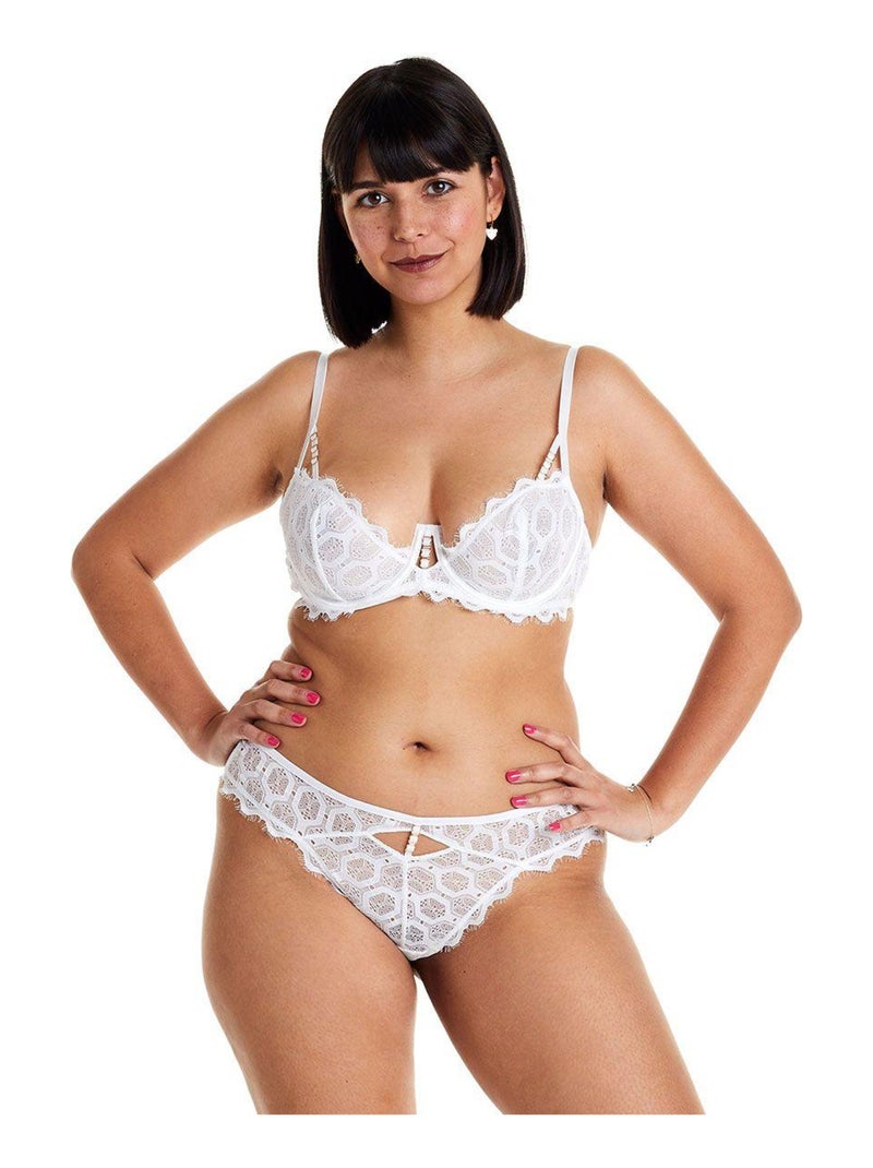 Soutien-gorge à armatures IMPREVISIBLE - Pomm'Poire Blanc - Kiabi