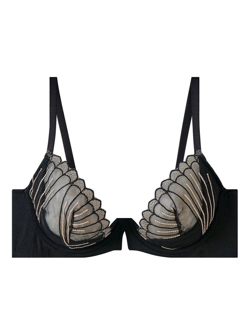 Soutien-gorge à armatures INDECISE - Pomm'Poire Noir - Kiabi