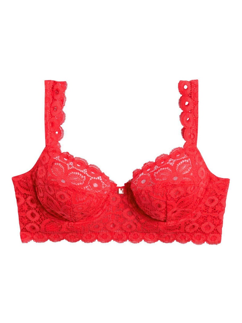 Soutien-gorge à armatures INTREPIDE - Camille Cerf & Pomm'Poire Rouge - Kiabi