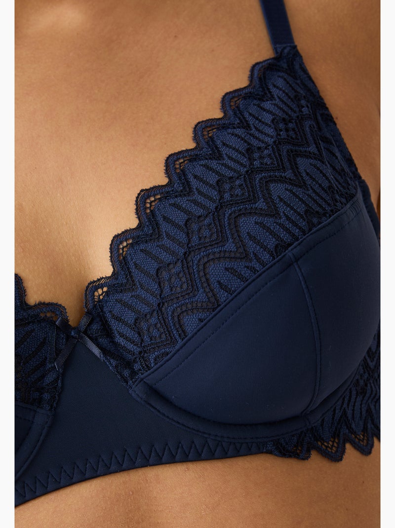 Soutien-gorge à armatures LENA by Damart - Damart Bleu marine - Kiabi