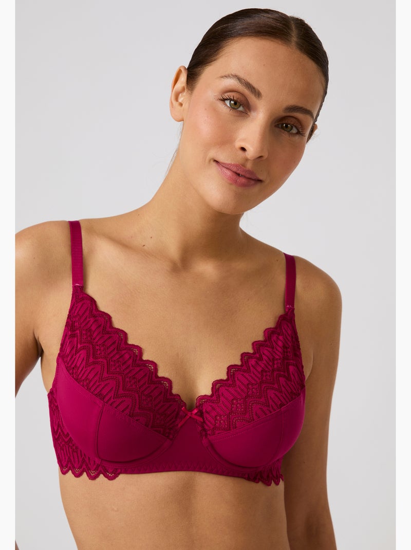 Soutien-gorge à armatures LENA by Damart - Damart Rose framboise - Kiabi