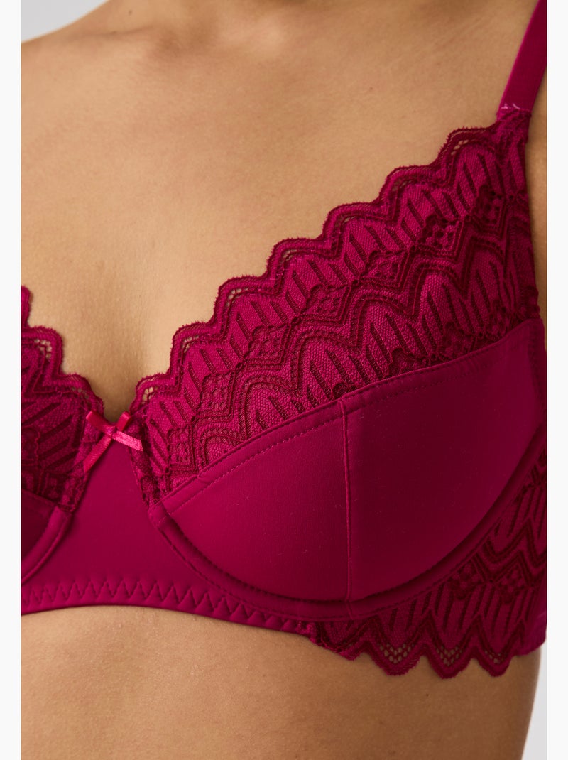 Soutien-gorge à armatures LENA by Damart - Damart Rose framboise - Kiabi