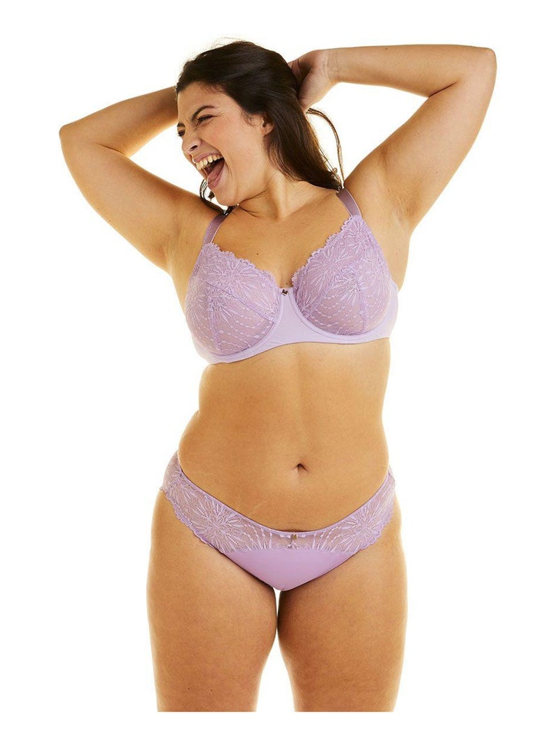 Soutien-gorge à armatures LILAS - Camille Cerf & Pomm'Poire Violet - Kiabi